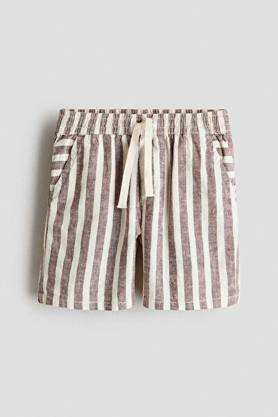H&M Linen-blend drawstring shorts