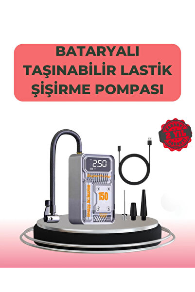 ARMÜZ Pompă de aer electrică multifuncțională pentru vehicule, biciclete, com...