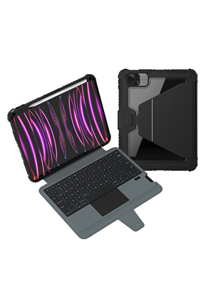 Nillkin Калъф за таблет с клавиатура за Apple iPad 10.9 2022, iPad 11 2025, к...