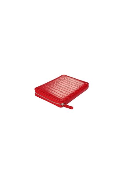 MTKardeşler Victorias Journals Red Zipper Folder Organizer Dotted Notebook 14.8X21 cm 120 Gr. 80 Yp