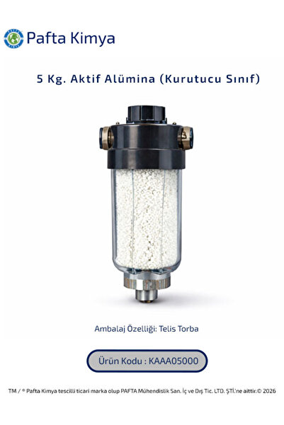 5 Kg. Aktif Alümina (Kurutucu Sınıf) 1 Adet