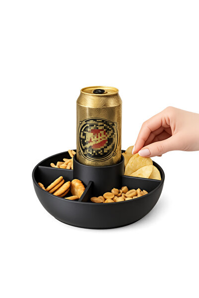 Yapı3D Multi-Purpose Beverage and Snack Serving Tray |   Compartmentalized Sn...