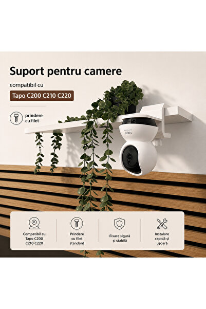 OEM Suport pentru camere, compatibil cu Tapo C200 C210 C220 prindere cu filet