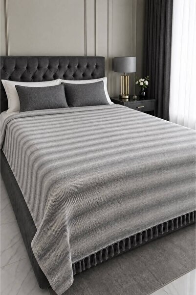 Gizo Home نمط الظل |   غطاء سرير مزدوج من نوع بيكيه مع أربطة، غطاء سرير بوهيم...