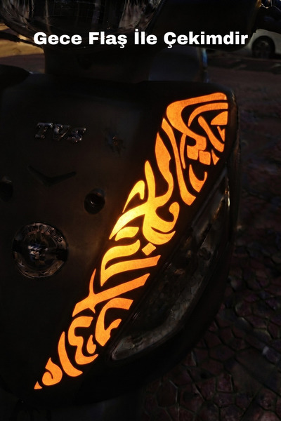 Banxtre ملصق بنمط قبلي عاكس للضوء ليلاً متوافق مع TVS Jupiter 125 (متوافق تما...