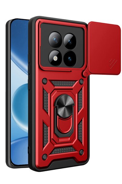 New Face Aconcept Redmi Note 15 Pro 5g Pars Lens Ringed Silicone (34500) - Red