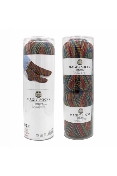 Etrofil MAGIC SOCKS KIT ΝΗΜΑ ΠΛΕΚΤΙΚΗΣ ΚΟΡΔΕΛΑΣ 2 ΤΕΜΑΧΙΩΝ ΚΟΚΚΙΝΟ ΜΙΞ 75% ΜΑ...