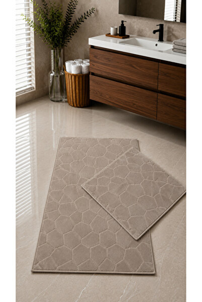 Loselya 2-Piece Washable Non-Slip Base Bathroom Mat Set