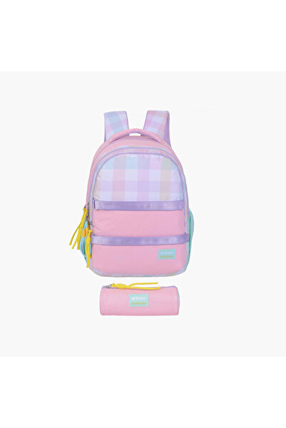 Pause 2-Piece School Backpack Set for Girls 13+ Years with Laptop Pocket & Pe...