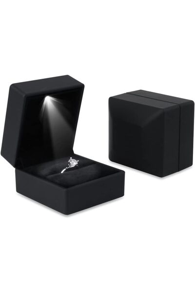 OEM Cutie pentru bijuterii verighete, inel logodna,miri,cercei culoare negru ...