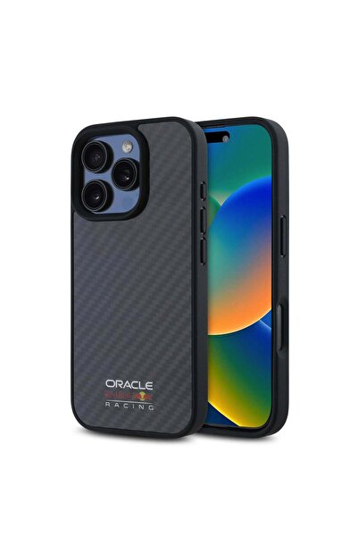 OEM Husă compatibilă cu iPhone 16 Pro, MagSafe/Magnetică, fibră de carbon, Ne...