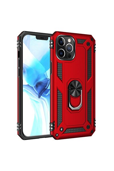 OEM Калъф с ринг, съвместим с iPhone 14 Pro, Удароустойчив, силиконов, полика...