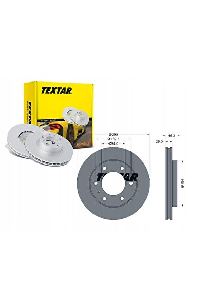 TEXTAR 92128803 DISC NEDIFINIT. MITSUBISHI P. PAJERO 00-
