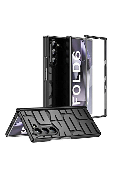 OEM Husă tip bumper compatibilă cu Galaxy Z Fold 6, policarbonat, Negru - negru