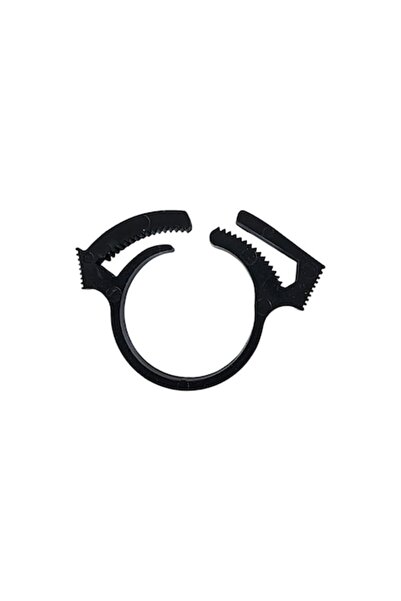 flores Set of 100 plastic clips for 20 mm drip pipe, NR-7434, black