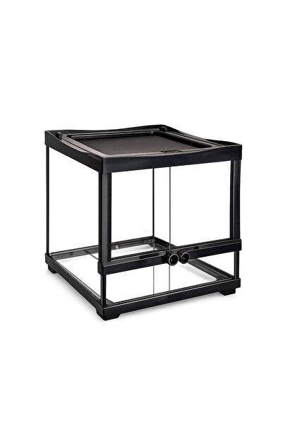Dophin حوض زواحف وبرمائيات TT-800 (30x30x30 سم) - حاوية زجاجية مدمجة مع سقف ش...
