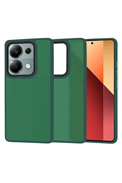 Techsuit Калъф за Xiaomi Redmi Note 13 Pro 4G, серия HaloFrost, тъмнозелен - ...