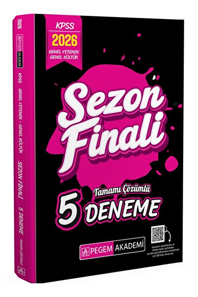 Pegem Akademi Yayıncılık 2026 KPSS Genel Yetenek Genel Kültür Sezon Finali Ta...