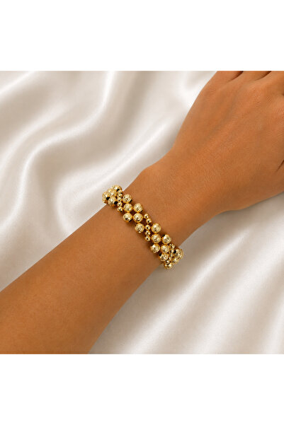 Yonida Jewelry 14K Gold Renk Kaplama Danyel Bitişik Sıra Toplu Tasarım Luxury...