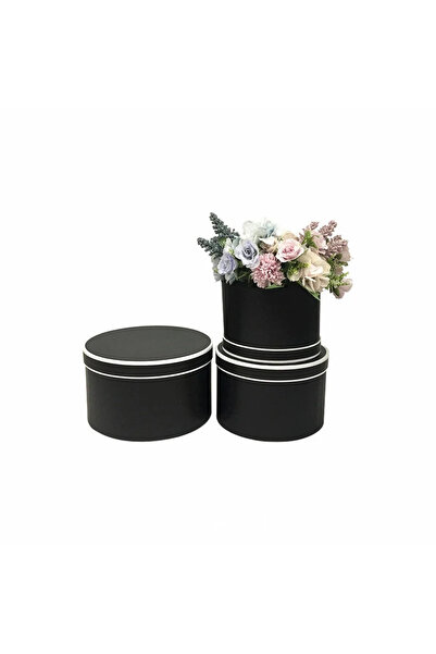 Generic Set 3 Cutii Rotunde din Carton pentru Cadouri și Aranjamente Florale