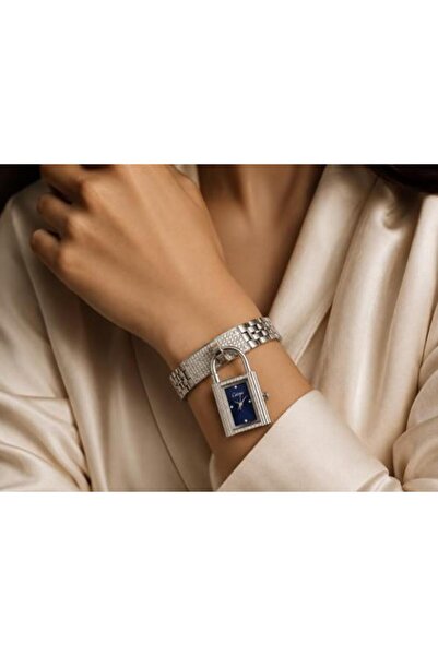 Katera Catera Lock Women's Watch Steel Silver Color Navy Dial
