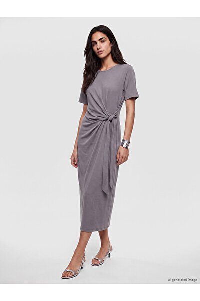 LC Waikiki Quality Pieces from Çelebi Store Drawstring Modal Blend Dress