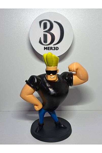 MER3D Johnny Bravo 20 cm Boyalı Figür