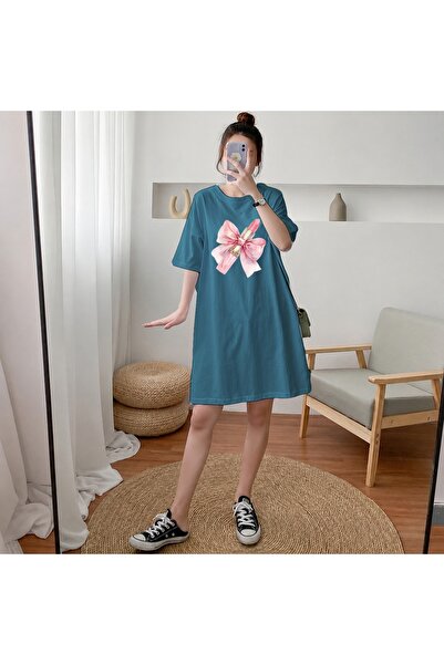 classy moda Γυναικείο μπλουζάκι με στάμπα με ροζ κορδέλα και κραγιόν, εξαιρετ...
