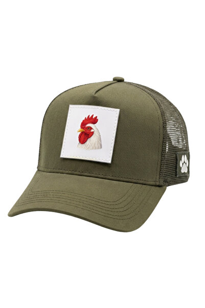 All animals قبعة بيسبول شبكية مزينة بطباعة رسم الديك