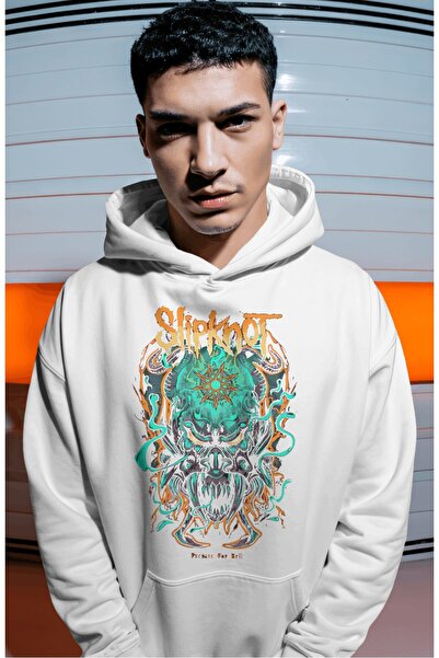 SEVBANO Slipknot Rock Metal Music Band Back Printed Unisex Oversize Premium H...