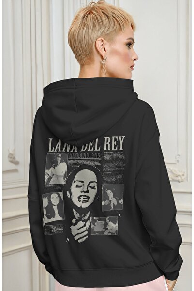 SEVBANO Lana Del Rey Singer Back Printed Unisex Oversize Premium Hoodie