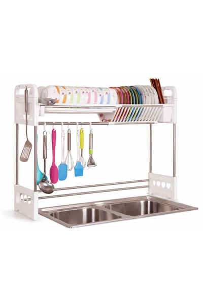 Promagg Sink Over-Sink Rack with 2 Levels, Drainage and Utensil Holder