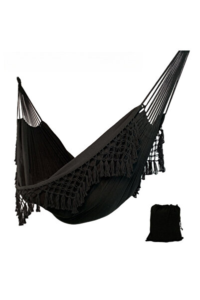Generic Brand Hamac dublu - Negru - pânză
