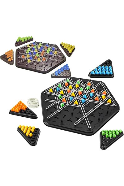 Home Smart Triangle Chess Board Game for Kid's and Family Fun Improve Strateg...