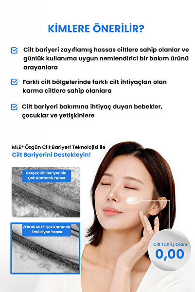 zeroid Hassas Cilt Bariyerini Destekleyen ve Nem Desteğiyle Rahatlatan Losyon Soothing Lotion