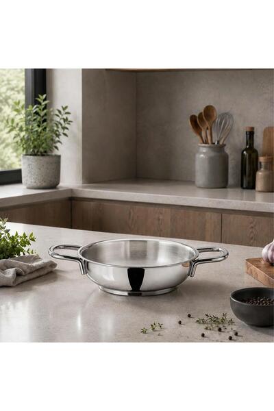 Altabi Stainless Steel Pan 24 cm with Induction Base