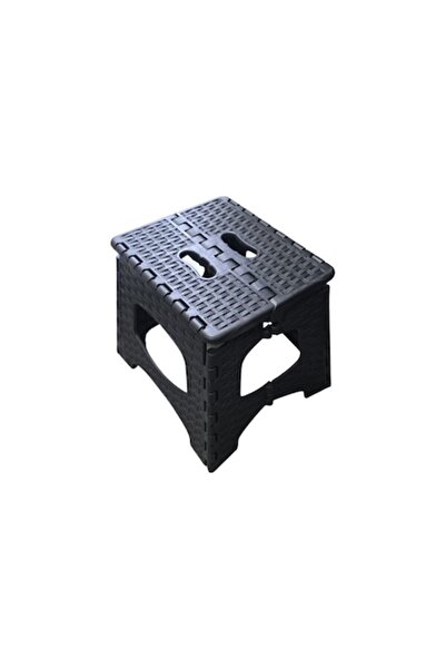 flores Scaun pliabil din plastic, negru, 265 x 230 x H270 mm