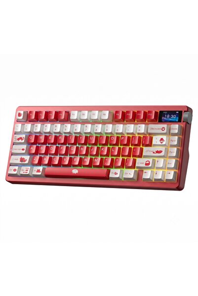 Aula Nova75 Mekanik RGB Klavye TKL Meteor Ice Cream Switch Tri Mode Kablosuz ...