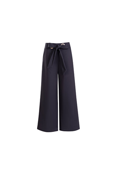 2TRENDY Women's Black High Waist Straight Leg Pants
