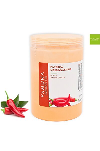 Yamuna Crema de masaj anticelulita cu extract de ARDEI IUTE (paprika) 1 L