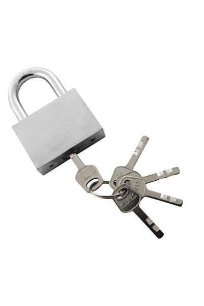 flores White padlock with small shackle, 50 mm