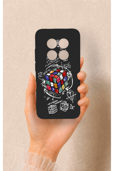 Vip Case Redmi Note 15 Pro 5G Uyumlu Rubik Küb Desenli Silikon Kılıf
