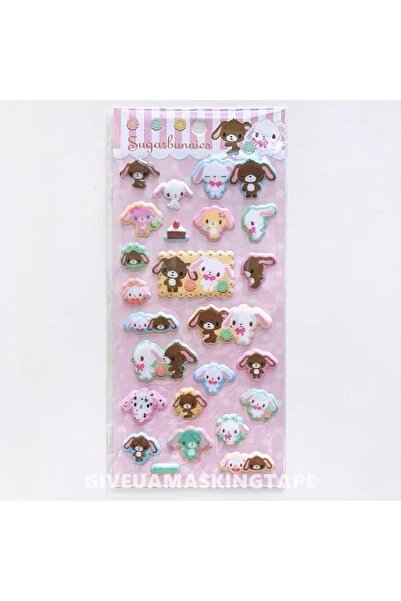 Choice3 ملصقات فقاعية ثلاثية الأبعاد جديدة من Usahana Sugarbunnies، ملصقات تز...
