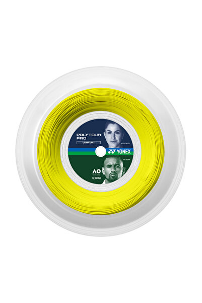 YONEX Racordaj Poly Tour Pro 125, 1.25mm, ρολό 200μ, χρώμα κίτρινο (flash yel...