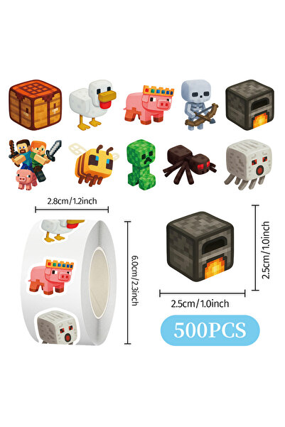 Choice ملصقات بانداي 500 قطعة QB 500PCS من لعبة ماي وورلد، ملصقات زخرفية على ...