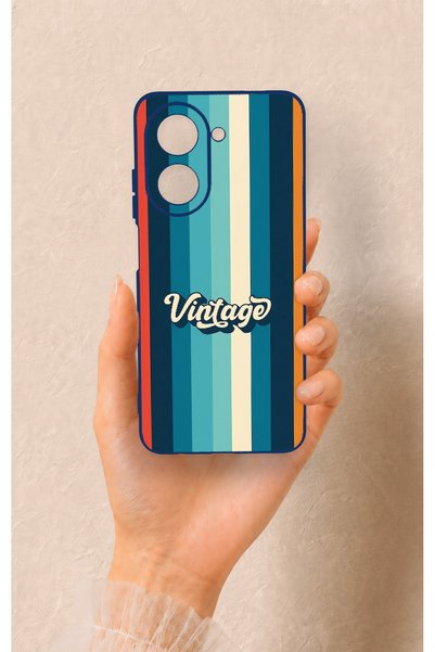 Vip Case Redmi A5 Compatible Vintage Patterned Silicone Case