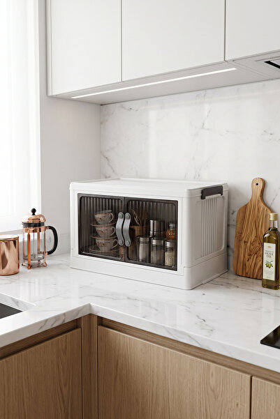 Kitchen Life Tekli İstiflenebilir Portatif Katlanabilir Çok Amaçlı Organizer ...