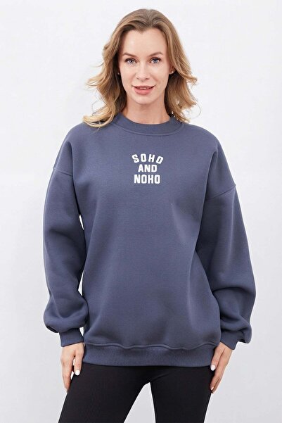 Fulla Moda Soho and Noho Printed Sweatshirt