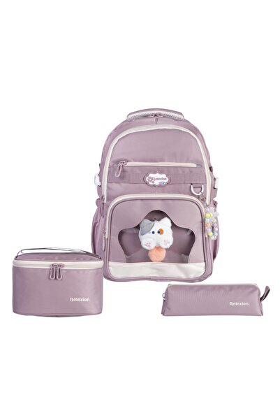 ERDEM KIDS Relaxion 1920 Set de 3 ghiozdane ergonomice pentru fete din școala...