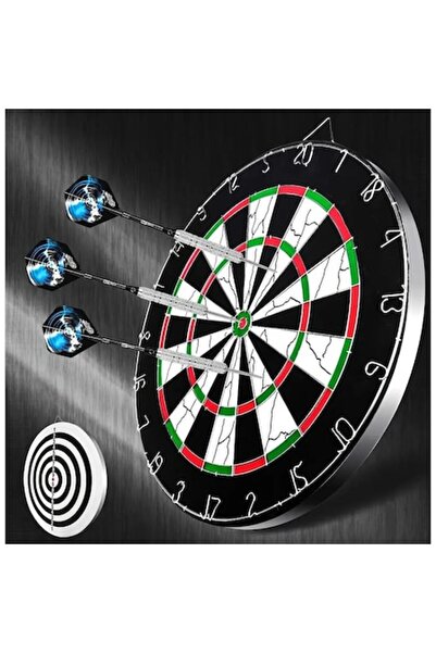SyaMAG Placă de darts, cu două fețe, 6 săgeți incluse, 46 cm